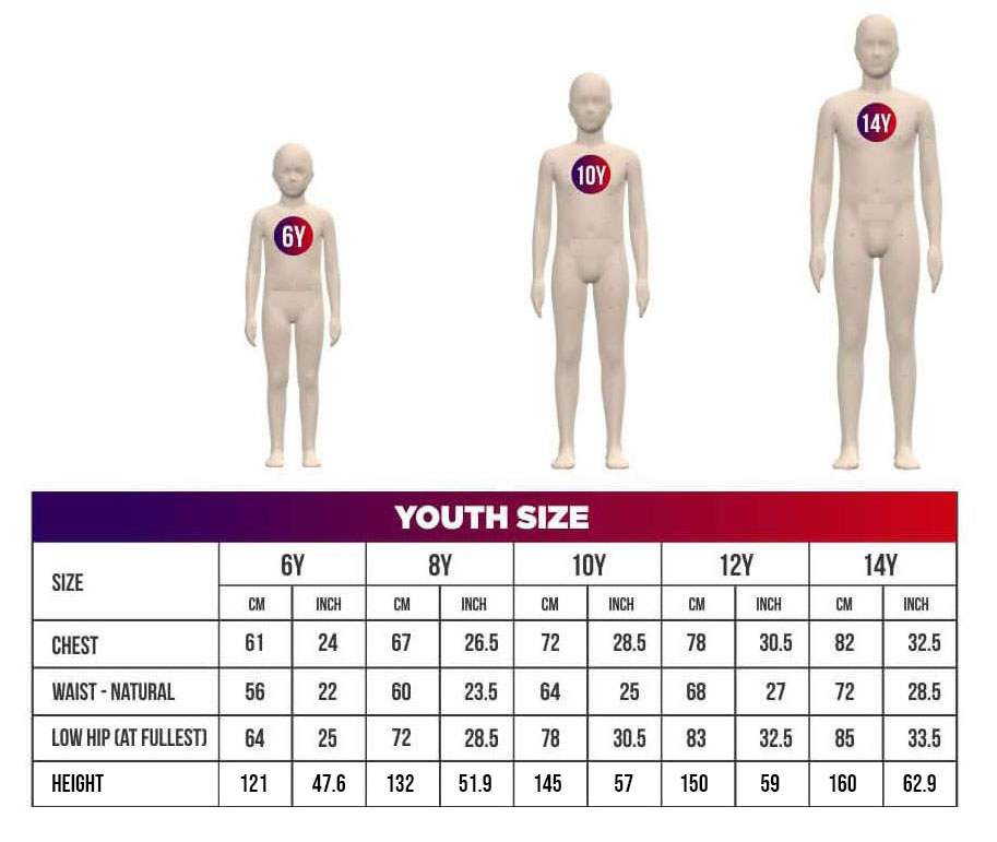 Dri fit soccer sales jersey size chart